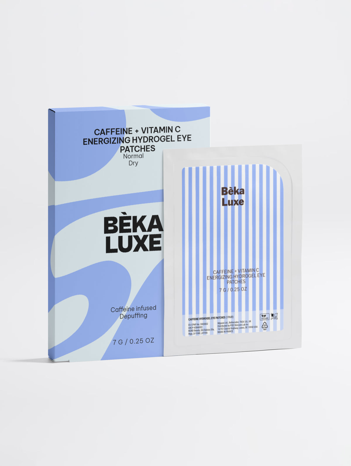 Beka Luxe Енергизиращи хидрогелни пачове за очи с кофеин и витамин С